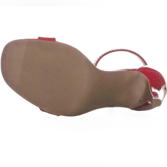 New Material Girl Blaire Slim Strap Evening Pumps High Heel RED  Size 9.5 M - Picture 6 of 9